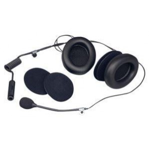 Open Face helmets intercom kit with earmuffs - WRC electronics